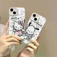 ราคา เคสการ์ตูน Sanrio Pochacco Hello Kitty, สำหรับ Samsung Galaxy A13 4G 5GCute INS Metallic Matte Couple Honey Girl เคสโทรศัพท์พีซีแบบแข็ง (1730770708630178238)