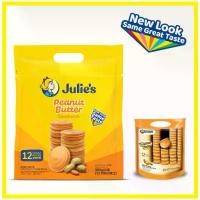ราคา [จัดส่งทันที] บิสกิตเนยถั่ว ห่อใหญ่ 360g Julie's peanut butter biscuit ขนมไส้เนยถั่ว คุกกี้ ถั่ว จูลี่ ส้มใหญ่ หูหิ้ว] บิสกิตกรอบ คุกกี้ บิสกิตเนย บิสกิตถั่ว (1731635423158306114)