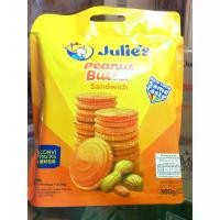 ราคา [จัดส่งทันที] Peanut Butter Sandwich ขนมจูลี่ส์ Julie's ขนมปังกรอบสอดไส้ครีม​เนย​ถั่ว จูลี่ส์ ถุงใหญ่ 360 กรัม ขนมปังกรอบจูลี่ส์ (1732234191910767576)