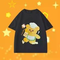 ราคา บัตเตอร์หมีน้อยเสื้อยืดผู้หญิง Lucky Butter Bear เสื้อยืดผู้หญิงน่ารักพิมพ์ผ้าฝ้าย S-5xl (1732064693964736334)