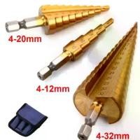 ราคา ST01 ดอกสว่านทรงเจดีย์ ดอกเจาะคว้านรู,Step Drill,ชุบไทเทเนียม ยกชุด 3 ดอก 5/9/15 Step แกนหกเหลี่ยม* คําแนะนําการขายที่ร้อนแรงในเดือนนี้ แบตเตอรี่ ไร้สาย (1732284996722394775)