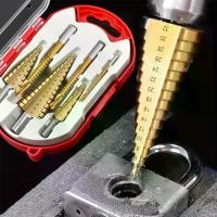 ราคา ทรงเจดีย์ ดอกสเต็ป ขนาด 4-32 มม. ดอกเจดีย์แท้ ดอกสว่านทรงเจดีย์ ดอกสว่านเจดี HHS Step Drill Titanium ดอกสว่านเจดีย์ ชุดดอกเจดีย์ ดอกเจาะทรงเจดี พดอกสว่านเจดี ดอกเจาะหัวเจดี เจดีย (1730928603068533498)