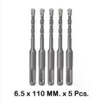 ราคา ดอกโรตารี่ ดอกสว่าน ดอกเจาะปูน 6.5x110 มม. จำนวน 5 ดอก 5x Rotary Hammer Drill Bit 6.5x110mm (1729599182696123273)