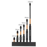 ราคา Tenda6Pcs Electric Screwdriver Set 25 50 65 70 90 150mm Impact Strong Magnetic Batch Head Cross High Hardness Hand Drill Bit (1732317493564246379)