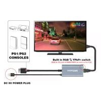 ราคา ตัวแปลงที่รองรับ PS1 PS2to HDMII forPS2 PS1 Playstation 1/2 เครื่องเล่นเกม โหมดเอาต์พุตสัญญาณ 1080P (1729780519325894906)