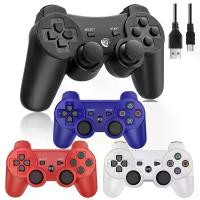ราคา จอยสติ๊กไร้สายสำหรับควบคุมจอยเกมส์บลูทูธสนับสนุนสำหรับ สำหรับ PS3/PC คอมพิวเตอร์ PlayStation 3 จอยสติ๊กไร้สายสำหรับ (1732182997071398951)