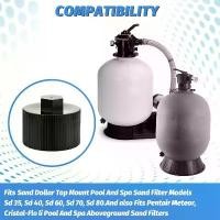 ราคา ฝาปิดท่อระบายน้ำไส้กรองทราย, 154712, สำหรับ Pentair Sand Dollar Top Mount Pool, Pool and Spa บนพื้นดิน, เปลี่ยนไส้กรองทราย (1731647498049520771)