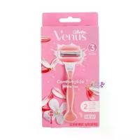 ราคา Gillette Venus Spa Comfort Glide ยิลเลตต์ วีนัส สปา คอมฟอร์ด ไกล์ด ไวท์ ที ด้ามพร้อมใบมีด 2 ใบ ยิลเล็ต มีด โกน ขน ผู้หญิง (1729681364476464060)