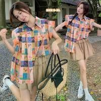 ราคา CHILI#เสื้อลายดอก เสื้อเชิ้ตลายดอกไม้แสนหวานน่ารัก ดีไซน์แขนกระดิ่งเล็ก ทรงหลวม แฟชั่น สำหรับผู้หญิง#W579 (1732127151158298808)