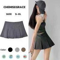 ราคา CHILI#กระโปรงเทนนิส กระโปรงทรงเออัดพลีท แฟชั่นสไตล์เกาหลี 3สี SIZE S-XL#8810 Women Skirt (1730431229438625976)