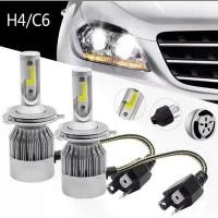 ราคา หลอดไฟหน้ารถ LED C6 ขั้ว H4 H11 ความสว่าง 6000K ระบบ Lighting Focus ( 1 คู่ ) คําแนะนําผลิตภัณฑ์ใหม่ของเดือนนี้ (1732321708927453092)