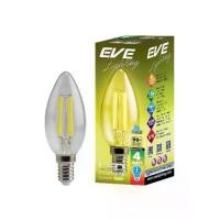 ราคา EVE lighting หลอดแอลอีดี ฟิลาเมนต์ ทรงเปลวเทียน 4 วัตต์ สีเหลือง E14 หลอดไฟแสงสีเหลือง ขั้ว E14 หลอดวินเทจทรงเปลวเทียน หลอดไฟขั้วE14 (1729952966163008043)