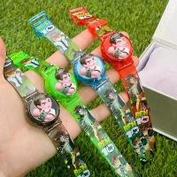 ราคา นาฬิกาเด็ก นาฬิกามีไฟมีเสียงดนตรี นาฬิกาการ์ตูน Ben10 kitty frozen (1731131479877716896)