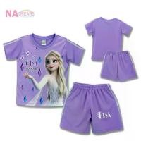 ราคา Disney ชุดเซตเด็ก ชุดเสื้อกางเกงกีฬา ลายการ์ตูน Frozen โฟรเซ่น จาก NADreams สีม่วง (1730198737907125054)