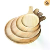 ราคา dotsheep ถาดไม้ ถาดพิซซ่า ถาดไม้กลมมีด้ามจับ (ไม้ยางพารา) ถาดเสิร์ฟอาหาร จานไม้ pizza จานใส่พิซซ่า พร็อพถ่ายรูป พร็อพตกแต่ง มินิมอล (1729552432293316724)