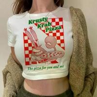 ราคา เสื้อครอป Krusty Krab Pizza, กราฟิกแฟรี่คอร์ยุค 90, เสื้อผ้าฮิปปี้ยุค 90 และ yk2 วินเทจ, เสื้อยืด, สำหรับเด็กผู้หญิง (1731793171258181312)