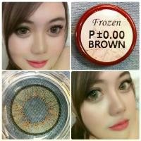 ราคา คอนแทคเลนส์ บิ๊กอาย รุ่น Frozen สีเทา/ดำ/ตาล Gray /Black/Brown ค่าสายตาปกติ (0.00) (1729646063543552101)