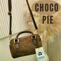 ราคา [ลดเพิ่ม15% ใส่โค้ด MENAW3 เฉพาะ13-15มี.ค.66] พร้อมส่ง Choco Pie bag กระเป๋าสะพายสีน้ำตาล มีบริการเก็บปลายทาง (1731783203480044714)