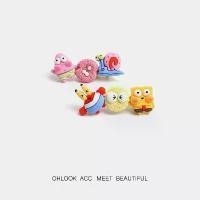 ราคา เวอร์ชั่น Q ฟองน้ำ Baby Pie Star กิ๊บติดผมขนาดเล็กน่ารัก Crab Boss Little Worm Bang Clip การ์ตูนเรซิ่น Duckbill Clip (1731680896420120477)