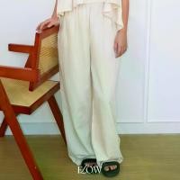 ราคา Linne Plain pants กางเกงผ้าลินินผสม สีพื้น (1731858468773988276)