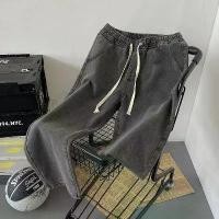 ราคา พร้อมส่ง กางเกงยีนส์ขายาวผู้ชาย กางเกงยีนส์ทรงช่าง กางเกงทรงลุง กางเกงยีนส์ทรงกระบอก กางเกงลุง กางเกงทรงลุง Black Plain Casual (1729623521397476321)