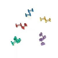 ราคา ต่างหู Gothic Barbell Earring Fashion Round Plain Men Stud Earring Jewelry 2 ชิ้น (1731051605394557521)