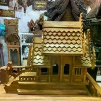 ราคา จัดส่งในกรุงเทพฯ (งานสวย) ศาลตายายไม้สัก ศาลเจ้าที่ สีสักทอง ศาลไม้ ลายกนก 2 ชั้น (ขายแยก/ครบชุด) ศาลพระภูมิเจ้าที่ ไม้สักแท้ ทุกชิ้นส่วน Spirit House Wooden Teak (1731422845657384237)