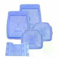 ราคา LEOMAX ชุดถาดปูพื้นรถยนต์ พรมปูพื้นรถยนต์ PVC รุ่น Spirit ไลอ้อน 5 ชิ้น (หน้า2 หลัง2 เพลา1) สีฟ้าใส Car (1729733313370818610)