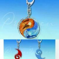 ราคา 2025-[Nezha: The Magical Child Who Stirred the Sea] Nezha Ao Bing Magic Pearl Spirit Pill Red and Blue CP พวงกุญแจอะคริลิคกระเป๋าเป้สะพายหลังจี้ (1731900904186350176)