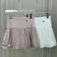 ราคา PP0869 กระโปรงสั้นบอลลูนชีฟอง เกาหลีเกาใจ Balloon Skirt(ไม่มีซับใน) (1731281935068792555)