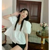 ราคา Balloon shirt เสื้อแขนพอง เขียว/ขาว (1729577670966610375)