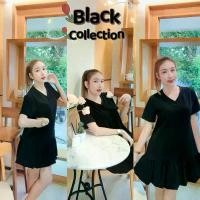 ราคา มินิเดรส Balloon (Black) (1729663864977329058)