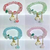 ราคา สร้อยข้อมือกระต่ายหยกไร้ขอบ, การออกแบบกระต่ายเงิน, ลูกปัดแก้วบล็อคสี, เหมาะสำหรับนักเรียนและแฟน, สร้อยข้อมือและสร้อยข้อมือ ไสลด์ ไม่ Wine ไม่ (1730423213641861964)