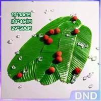 ราคา แผ่นรองจานกล้วย ตกแต่งใบไม้สีเขียว แผ่นรองจาน บกล้วยจำลอง ใบปลอม green leaf decoration (1731768470611985639)