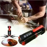 ราคา ไขควง ชุดไขควง พกพา 8 in 1 พร้อมไฟฉาย ไขควงเอนกประสงค์ ไขขวง Screwdriver Set (1731769785928615503)