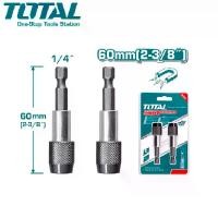 ราคา TOTAL ที่จับดอกไขควง แกน 1/4 นิ้ว ขนาดยาว 60 ซม. แบบปลดล็อคเร็ว รุ่น TAC462601 แพ็คละ 2 อัน Screwdriver Bit Holder (1729707861495417035)