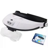 ราคา "ราคาพิเศษ!!"หมวกแว่นขยายสวมหัว พร้อมไฟ LED 2 Headband Illuminating Magnifier รุ่น MG81001-G COD (1732511561263842877)