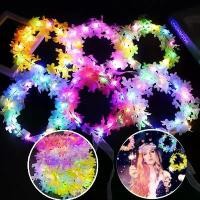 ราคา CODพร้อมส่งที่คาดผมมีไฟ ที่คาดผมLED Headband ที่คาดผมดอกไม้ (1729743437644663369)