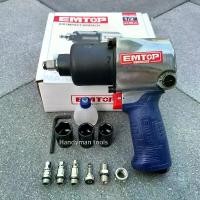 ราคา EMTOP บล็อคลม บล็อกลม ขนาด4 หุน(1/2นิ้ว) TWIN HAMMER รุ่น EATL126801 คุณภาพสูง ใช้ขันงานหนักได้ บรรจุในกล่องอย่างดี (1731582826532735965)
