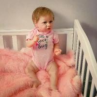 ราคา ตุ๊กตาทารกเกิดใหม่, งดงาม, ซิลิโคน Vinyl เต็มรูปแบบ, เด็กผู้หญิงแรกเกิด, แฮนด์เมด, ตุ๊กตาเด็กวัยหัดเดิน 22 นิ้ว, มีผมทำมือและเนื้อผิวที่สมจริง (1732065255595410442)