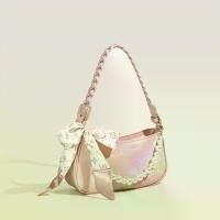 ราคา กระเป๋าผ้าต่อ, กระเป๋า Baguette สีชมพูเลเซอร์, สไตล์เกาหลี, กระเป๋าสะพายข้างยอดนิยมสำหรับผู้หญิง, พร้อมผ้าพันคอไหม, ลายหิน, กระเป๋ารักแร้ผู้หญิง, กระเป๋าสะพายวินเทจ, กระเป๋าสะพาย (1732463835173389887)