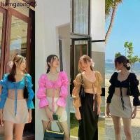 ราคา ขายดีประจำเดือนนี้ เสื้อครอปแขนพองแขนยาว Muffin crop top (1732313287304512550)