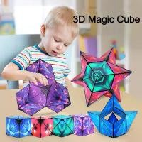 ราคา ลูกบาศก์แม่เหล็ก, ลูกบาศก์มายากล 3 มิติ, ของเล่นปริศนาสำหรับเด็ก, เกมของเล่น Fidget, Mainan Budak เกม บันได งู บอร์ดเกม muffin time (1732059274043295034)
