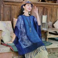 ราคา ผ้าคลุมไหล่ลายพรางมัดย้อมย้อนยุค, Gongpei, สไตล์ชาติพันธุ์, Yunnan Lijiang ท่องเที่ยวเสื้อสวมหัวผ้าคลุมไหล่, พู่สีฟ้า, ผ้าคลุมไหล่อุ่น สไบ ปฏิบัติธรรม สี ขาว ชุด มาสคอตหมี ma (1731997719812146226)