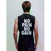 ราคา NO PAIN NO GAIN เสื้อกล้ามแขนกุดผู้ชายออกกำลังกาย แบรนด์Gain365 (1729451214374603686)