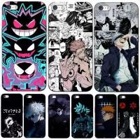 ราคา เคสสำหรับ iPhone 5 5S SE 2016 SE 4.0 นิ้ว เคสโทรศัพท์ ป้องกัน TPU ซิลิโคนนิ่ม เคส TPU สีดำ อะนิเมะยอดนิยม Gojo Pain Goku (1730156365353289938)