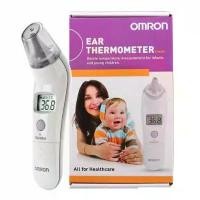 ราคา รับประกันศูนย์ Omron Ear Thermometer TH839S เครื่องวัดอุณหภูมิอินฟราเรดทางหู พร้อม Probe Covers ในกล่อง 24 ชิ้น (1729589547778410883)