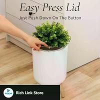 ราคา ถังขยะในห้องน้ำ ขนาดเล็ก ดีไซน์ Earth & Mango มีฝาปิด ความจุ 1.8 แกลลอน สีขาว เหมาะสำหรับถังขยะในห้องน้ำขนาดเล็ก สไตล์พืช (1732500177421042824)