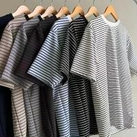 ราคา Mango เสื้อยืดลายทางทรงโอเวอร์ไซต์ (1731801778267916908)