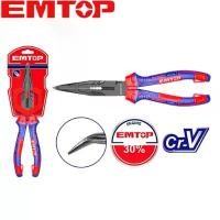 ราคา EMTOP คีมปากแหลมปลายงอ ขนาด 8 นิ้ว รุ่น EPLRB0821 ( High leverage bent nose pliers ) แนะนำ (1732111233756333519)